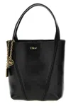Chloé Small Spin Tote In Grained Leather Bags In Black