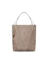 Chloé Large Spin Chain-embellished Tote Bag In Gray