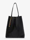 Chloé Spin North-south Tote Bag In Leather In Black