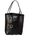 Chloé Womens Black Spin Large Leather Tote Bag In Black