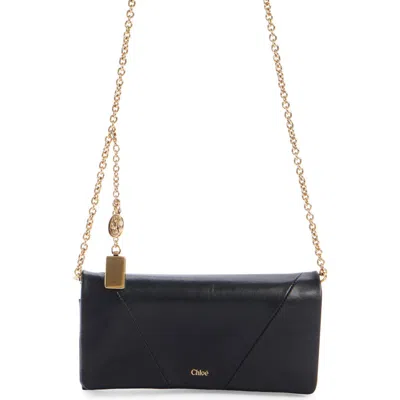 Chloé Chloe' Women Wallet With Flap And Chain "iconic" In Black