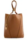 Chloé Chloe Spin Medium Grained Leather Tote In Brown