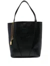 Chloé Small Spin Tote In Grained Leather Bags In Black