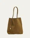 Chloé Spin Medium Tote Bag In Suede