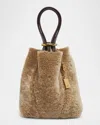 Chloé Spin Mini Shearling Tote Bag