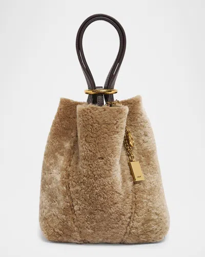 Chloé Spin Mini Shearling Tote Bag