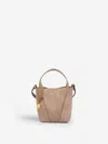 Chloé Spin Mini Tote Bag In Brown