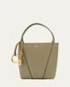 Chloé Spin Mini Tote Bag In Grained Calfskin