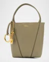 Chloé Spin Mini Tote Bag In Grained Calfskin