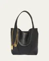 Chloé Small Spin Tote In Grained Leather Bags In Black