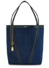 Chloé Chloe Spin Panelled Denim Tote