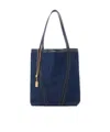 Chloé Spin Panelled Shoulder Bag In Blue