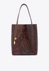 Chloé Spin Python-print Leather Tote Bag