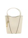 Chloé Spin Garnet Leather Small Tote Bag In Neutral