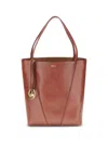 Chloé Spin Leather Shoulder Bag In Brown