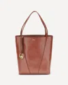 Chloé Spin Leather Shoulder Bag In Brown