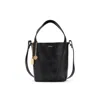 Chloé Spin Calf Leather Shoulder Bag In Black