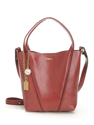 Chloé Spin Shoulder Bags Black
