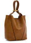Chloé Chloe Spin Small Grained Leather Tote In Brown