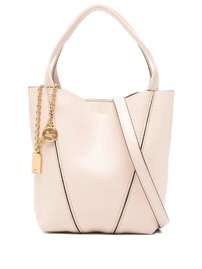 CHLOÉ CHLOÉ SPIN SMALL LEATHER TOTE