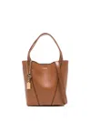 Chloé Structured Brown Shoulder Bag With Textured Finish