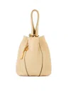 Chloé Spin Logo Printed Small Top Handle Bag In Brown