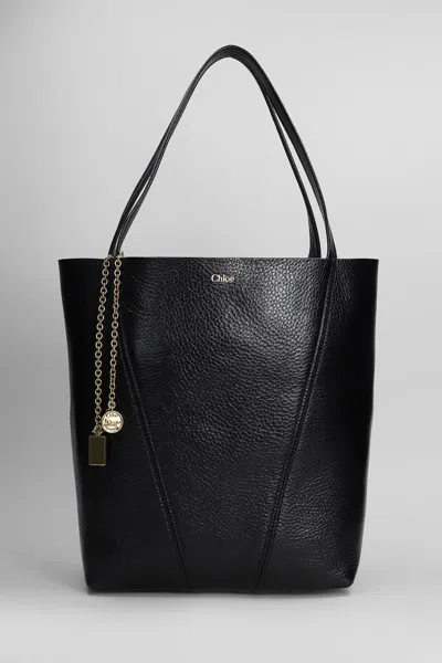 Chloé Spin Tote In Black