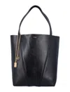 Chloé Chain Detail Textured Finish Tote Bags