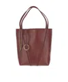 Chloé Garnet Leather Spin Tote Bag