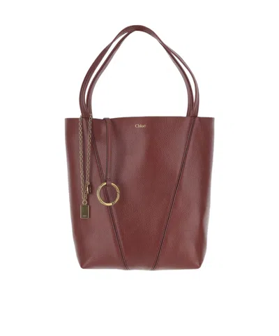 CHLOÉ CHLOÉ SPIN CHARM DETAILED TOTE BAG