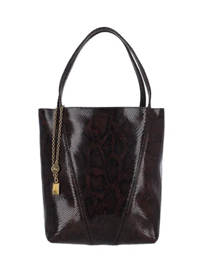 Chloé 'spin' Tote Bag In Brown