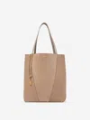 Chloé Medium Spin Leather Chain-detail Tote Bag In Pink