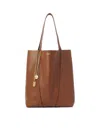 Chloé Small Spin Grained Leather Shoulder Bag In Brown