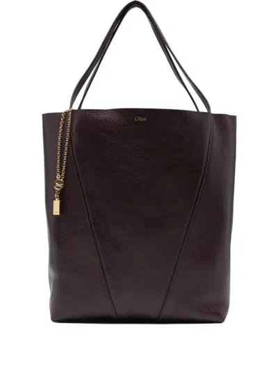 Chloé " Spin" Tote Bag In Neutral