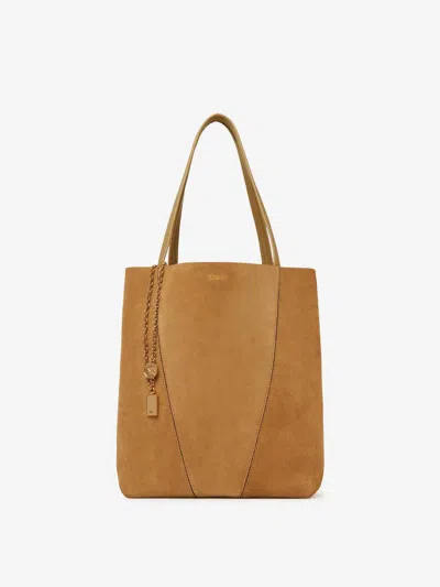 Chloé Spin Tote Bag In Orange