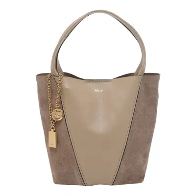 Chloé Chloe Spin Tote Bag In Sand