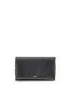 Chloé Spin Wallet With Flap And Chain In Black