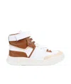 Chloé Panelled High-top Sneakers In White