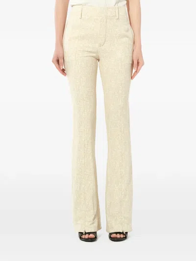 Chloé Split-cuff Trousers In Neutral