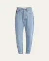 Chloé Split-hem Barrel-leg Jeans In Blue