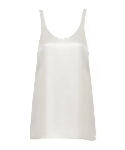 Chloé Spoon Collar Vest In White