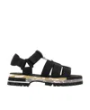 Chloé Sports Velcro Sandals In Black