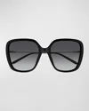 Chloé Chloe Womens Black Ch0173s Square-frame Acetate Sunglasses In Black