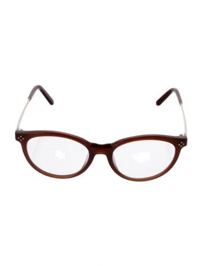 Pre-owned Chloé Square Eyeglasses In Brown
