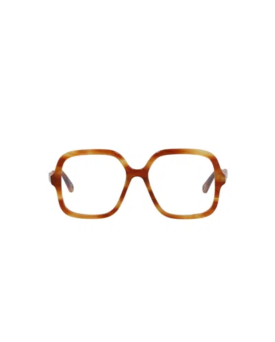 Chloé Square-frame Bio Acetate Sunglasses In Orange