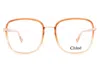 Chloé Square Frame Glasses In Yellow
