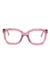 Chloé Square-frame Glasses In 粉色