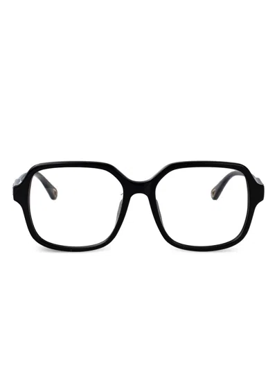Chloé Square Frame Glasses In Black
