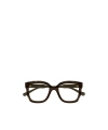 Chloé Logo-embossed Square-frame Glasses In Black