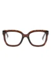 Chloé Brille Mit Eckigem Gestell In Brown